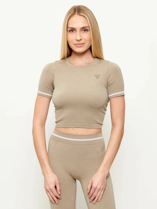 Zdjęcie produktu GUESS ACTIVE T-shirt | Cropped Fit beżowy