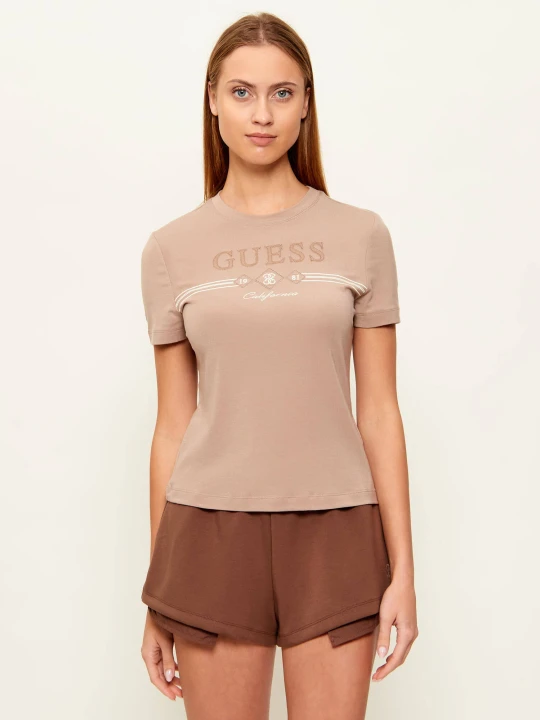 Zdjęcie produktu GUESS ACTIVE T-shirt FEBE | Slim Fit beżowy
