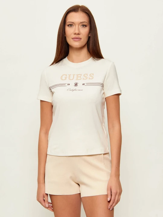 Zdjęcie produktu GUESS ACTIVE T-shirt FEBE | Slim Fit beżowy