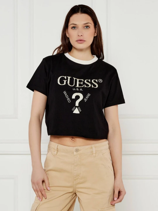 Zdjęcie produktu GUESS ACTIVE T-shirt FILANTA | Cropped Fit czarny