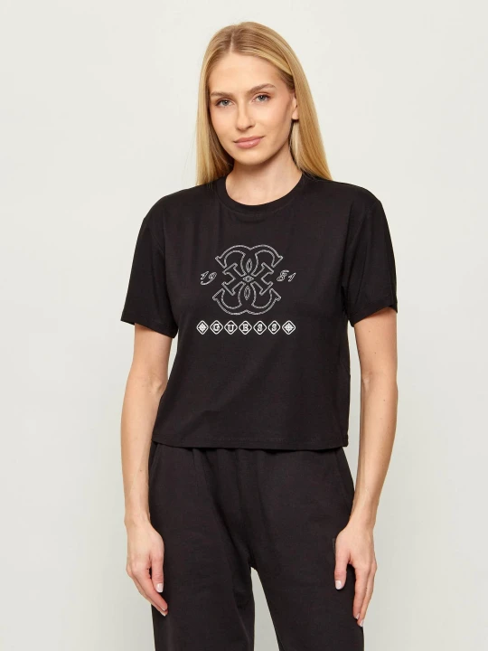 Zdjęcie produktu GUESS ACTIVE T-shirt GABI | Relaxed fit czarny