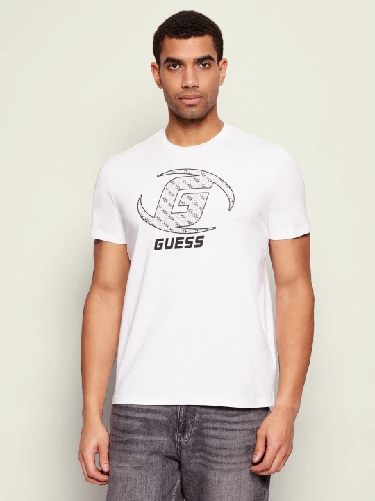 Zdjęcie produktu GUESS ACTIVE T-shirt KELE | Slim Fit biały