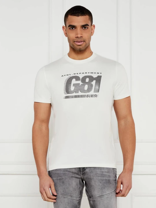 Zdjęcie produktu GUESS ACTIVE T-shirt | Regular Fit ecru