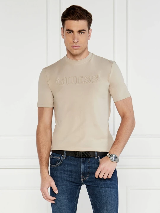 Zdjęcie produktu GUESS ACTIVE T-shirt Alphy | Regular Fit | stretch beżowy