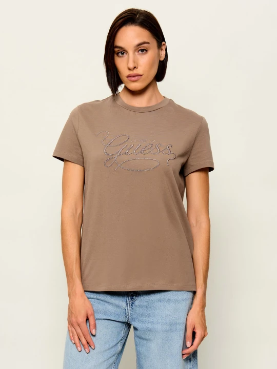 Zdjęcie produktu GUESS ACTIVE T-shirt Syrma | Regular Fit beżowy