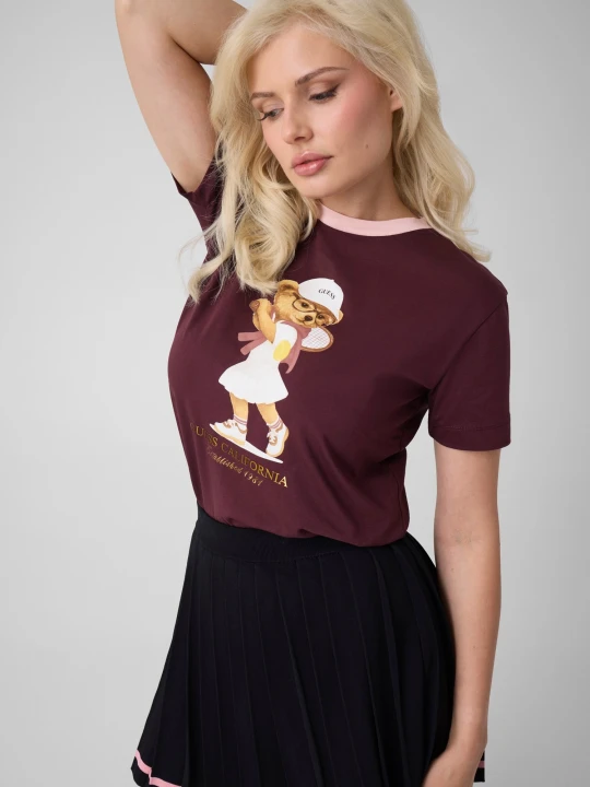Zdjęcie produktu GUESS ACTIVE T-shirt Tennis Lady | Regular Fit bordowy