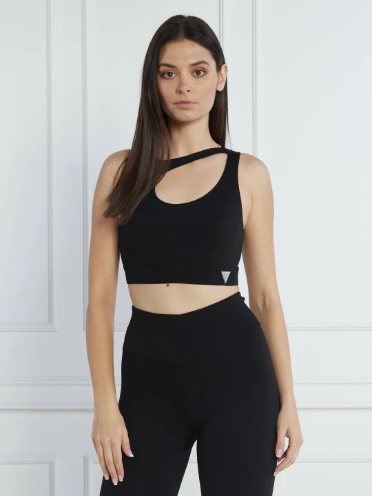 Zdjęcie produktu GUESS ACTIVE Top EVALYN | Slim Fit czarny