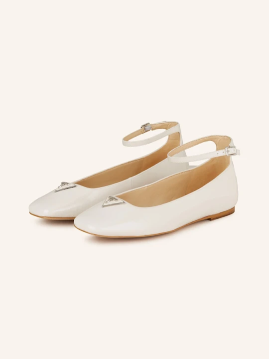 Zdjęcie produktu Guess Baleriny Levvis beige BIAŁY