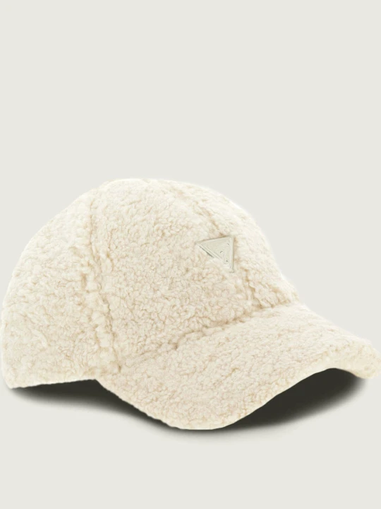 Zdjęcie produktu GUESS Bejsbolówka Desiree | shearling beżowy