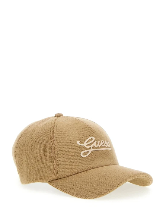 Zdjęcie produktu Guess Bejsbolówka | z dodatkiem wełny camel