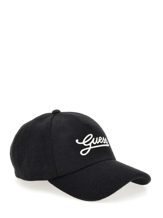 Zdjęcie produktu Guess Bejsbolówka | z dodatkiem wełny czarny