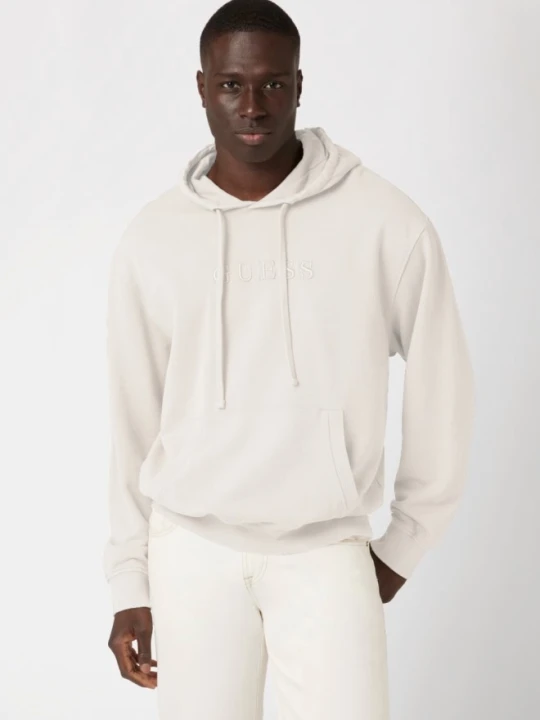 Zdjęcie produktu GUESS Beżowa bluza męska Finch Terry, Rozmiar XXL Biały