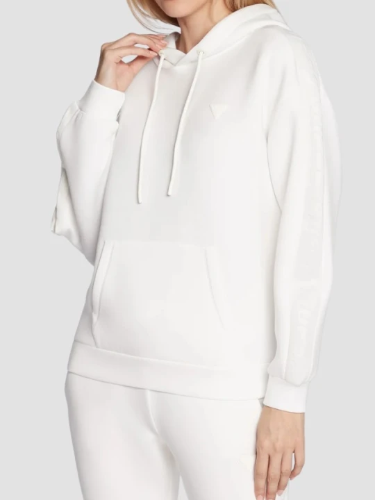 Zdjęcie produktu GUESS Beżowa damska bluza z kapturem Brenda, Rozmiar M