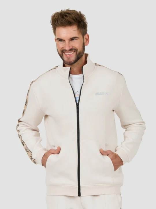 Zdjęcie produktu GUESS Beżowa męska bluza Mickey Full Zip, Rozmiar XL