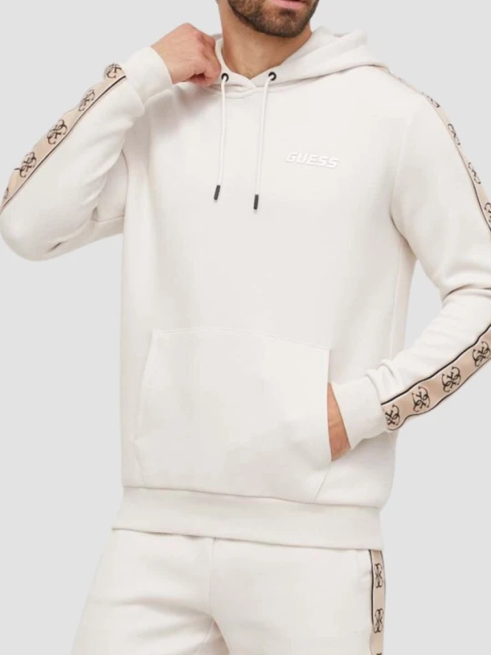 Zdjęcie produktu GUESS Beżowa męska bluza z lampasami Mickey, Rozmiar S
