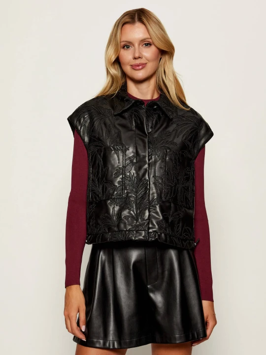 Zdjęcie produktu GUESS Bezrękawnik CHANTAL | Relaxed fit czarny