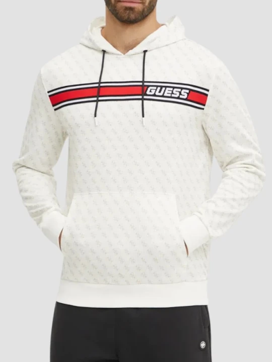 Zdjęcie produktu GUESS Biała bluza męska New Korbin, Rozmiar XL