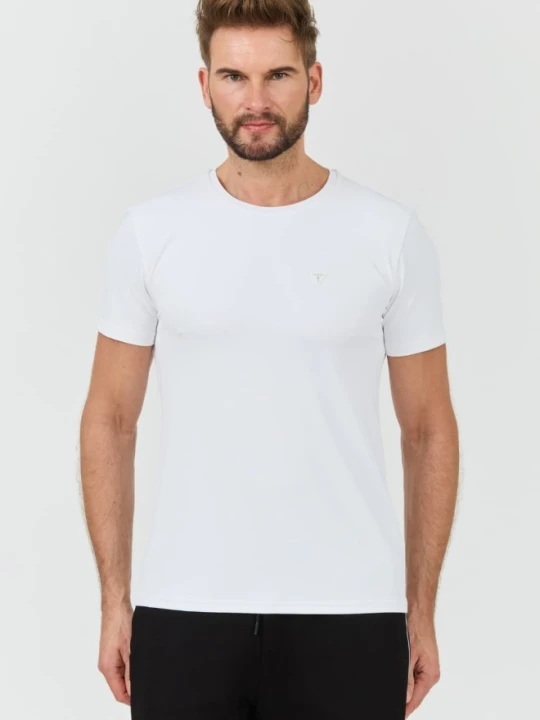 Zdjęcie produktu GUESS Biały męski t-shirt New Tech Str T, Rozmiar L