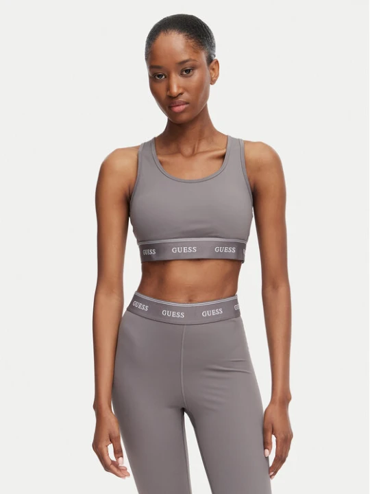 Zdjęcie produktu Guess Biustonosz sportowy V6GP13 K3055 Szary