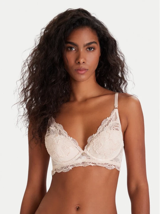 Zdjęcie produktu Guess Biustonosz z fiszbiną O5YC03 KCVX0 Beżowy