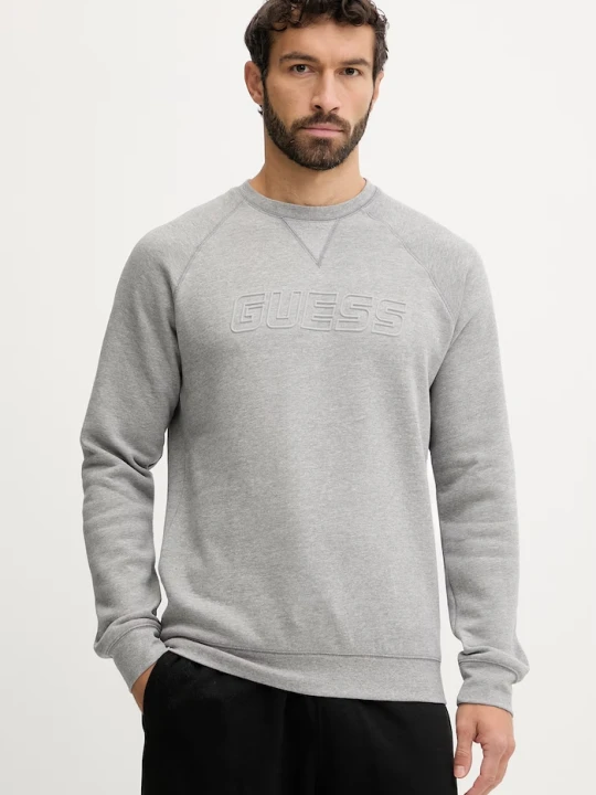 Zdjęcie produktu Guess bluza męska z bawełną szary