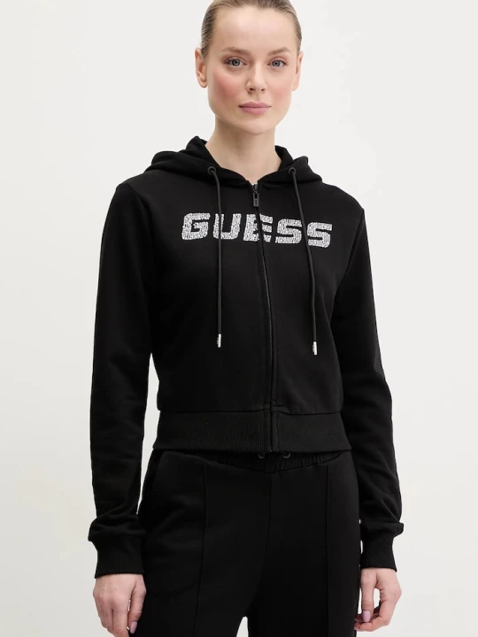 Zdjęcie produktu Guess bluza bawełniana PRIMULA czarny
