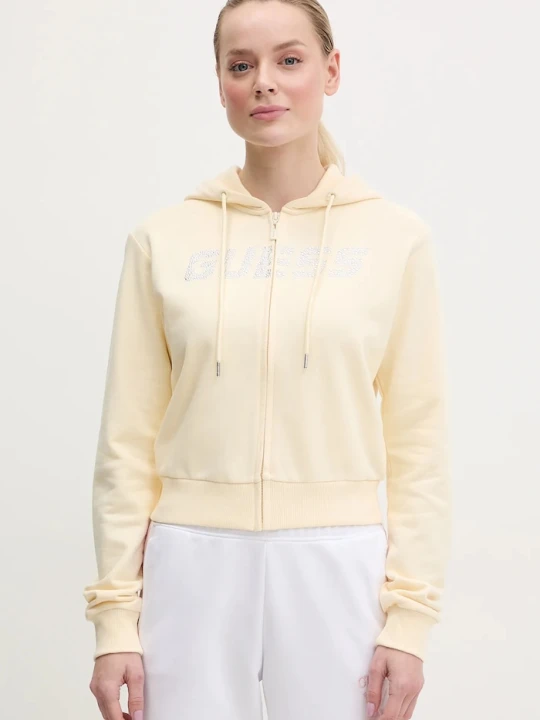Zdjęcie produktu Guess bluza bawełniana PRIMULA żółty