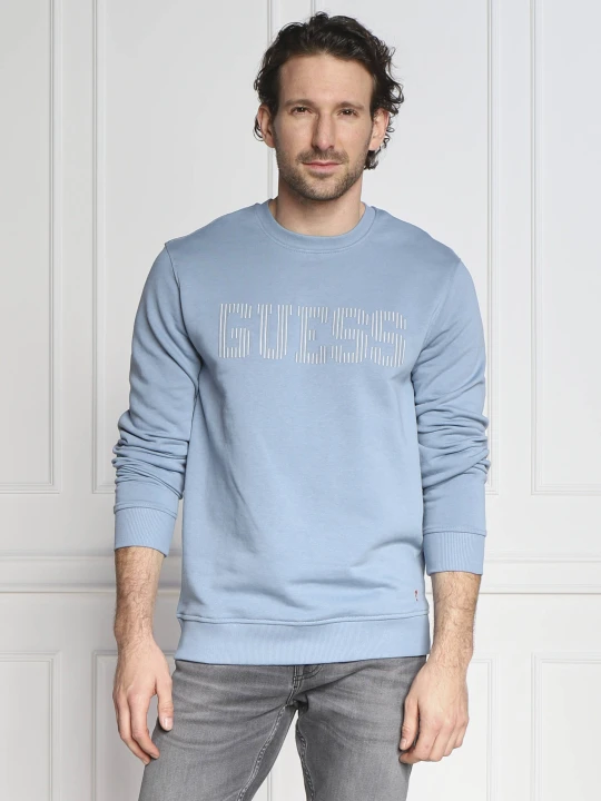 Zdjęcie produktu GUESS Bluza BEAU CN FLEECE | Regular Fit niebieski