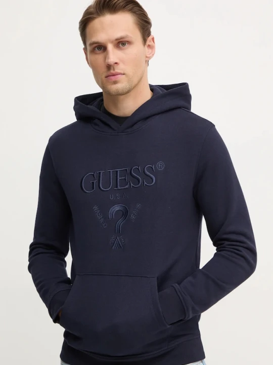 Zdjęcie produktu Guess bluza BEAU granatowy