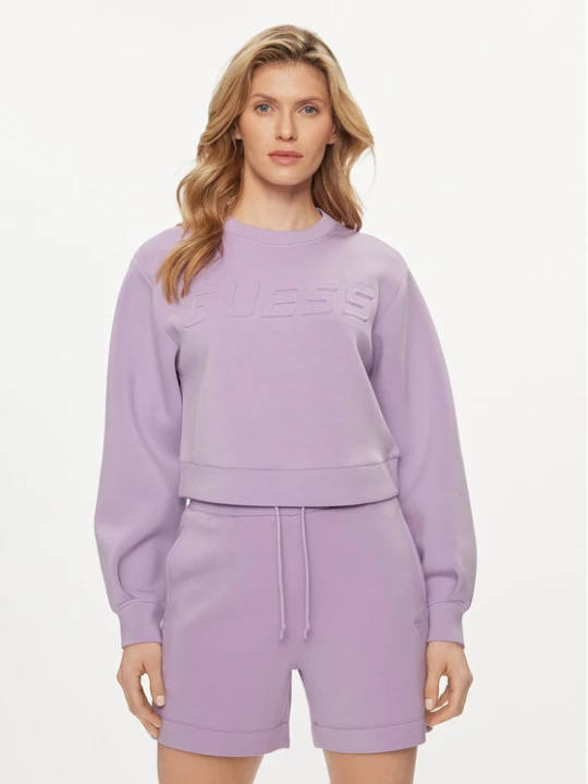Zdjęcie produktu Guess Bluza Cindra V3BQ15 K7UW2 Fioletowy Regular Fit