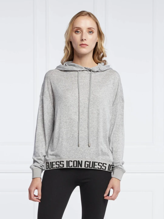 Zdjęcie produktu GUESS Bluza CLELIA | Regular Fit | z dodatkiem wełny szary