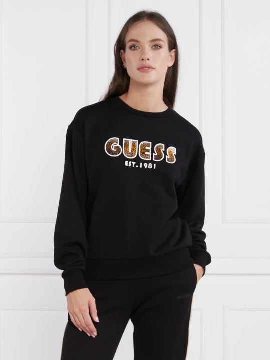Zdjęcie produktu GUESS Bluza CN SHADED LOGO | Regular Fit czarny