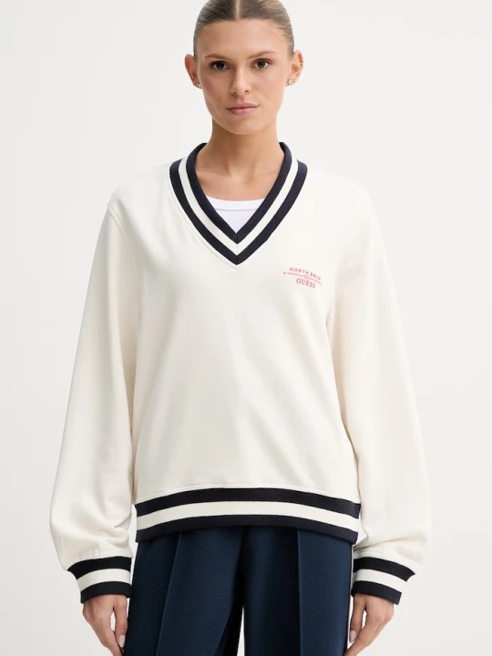Zdjęcie produktu Guess bluza damska X NORTH SAILS beżowy