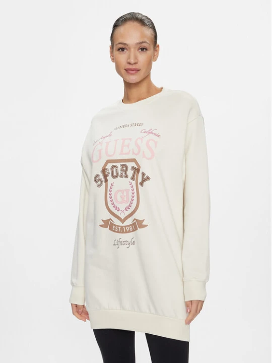Zdjęcie produktu Guess Bluza Graphic V4RQ11 K68I0 Écru Regular Fit Kremowy
