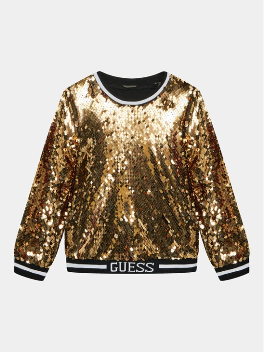 Zdjęcie produktu Guess Bluza J3BQ27 WEXY0 Złoty Regular Fit