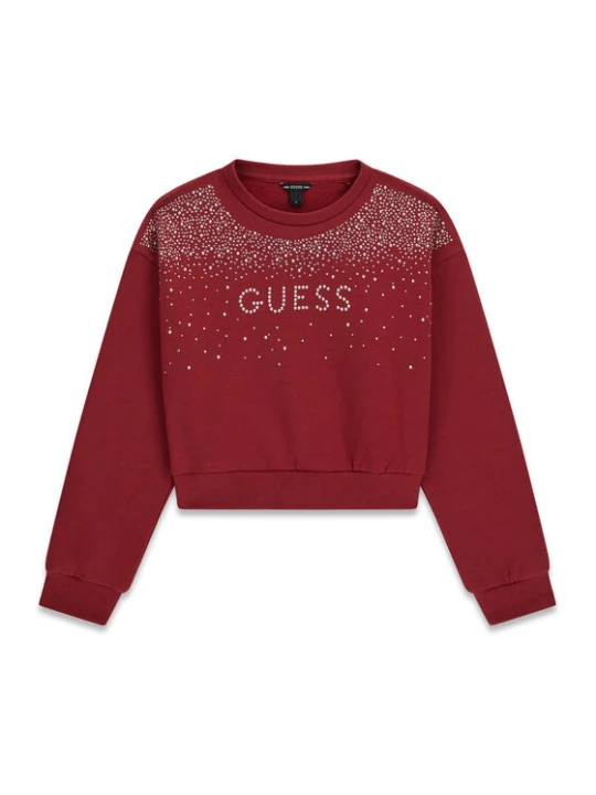 Zdjęcie produktu Guess Bluza J6BQ02 K6084 Bordowy Relaxed Fit