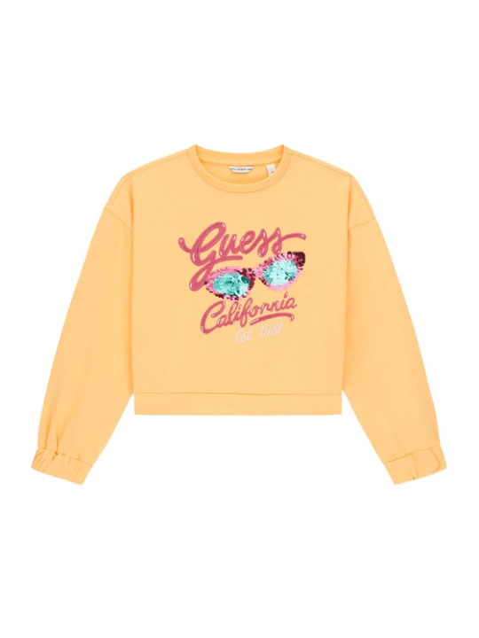 Zdjęcie produktu Guess Bluza J6GQ00 KA6R4 Żółty Relaxed Fit