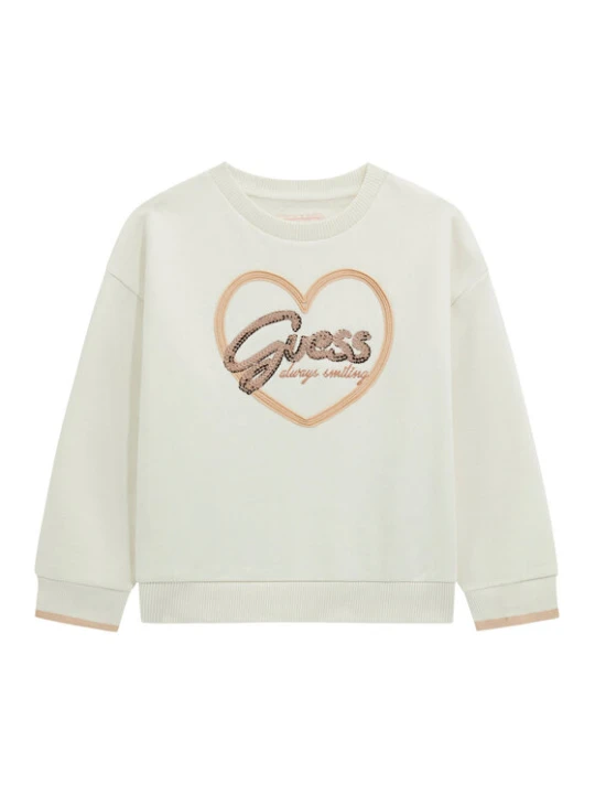 Zdjęcie produktu Guess Bluza K5BQ05 KAV34 Écru Relaxed Fit Kremowy