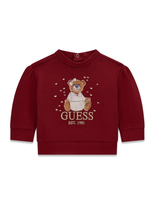 Zdjęcie produktu Guess Bluza K6BQ02 K5894 Bordowy Regular Fit