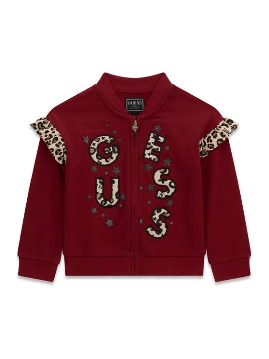 Zdjęcie produktu Guess Bluza K6BQ03 K5895 Bordowy Regular Fit