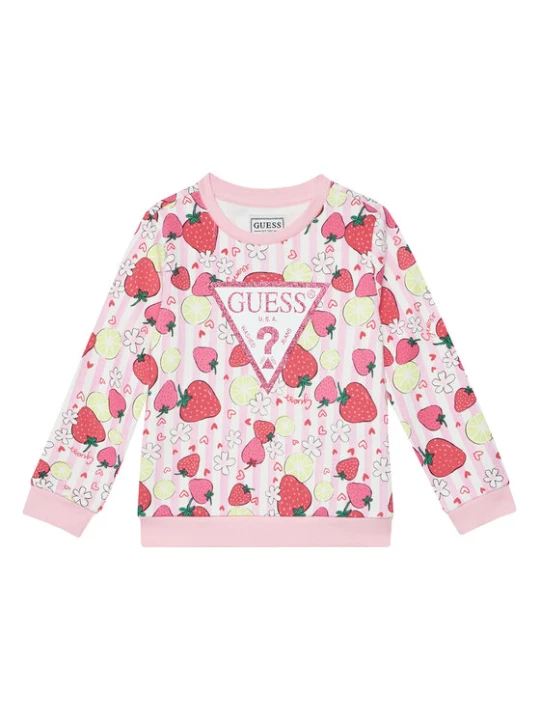 Zdjęcie produktu Guess Bluza K6GQ00 KA6R4 Różowy Regular Fit