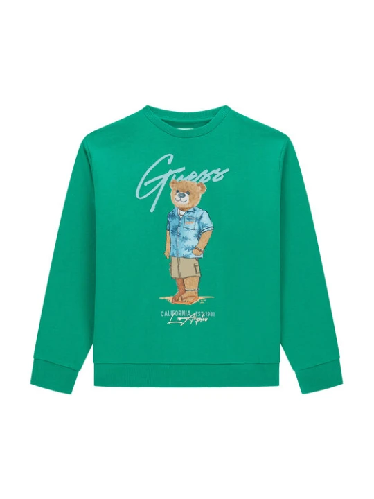 Zdjęcie produktu Guess Bluza L6GQ04 KA6R4 Zielony Regular Fit