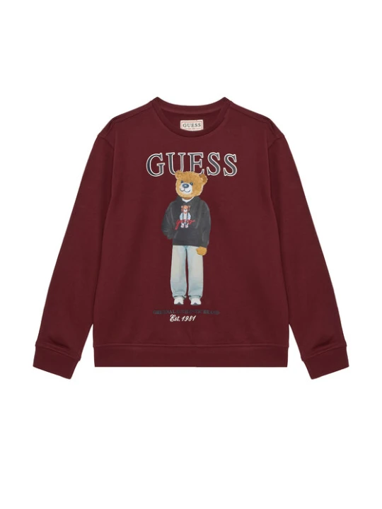 Zdjęcie produktu Guess Bluza L6YQ07 K4049 Bordowy Regular Fit