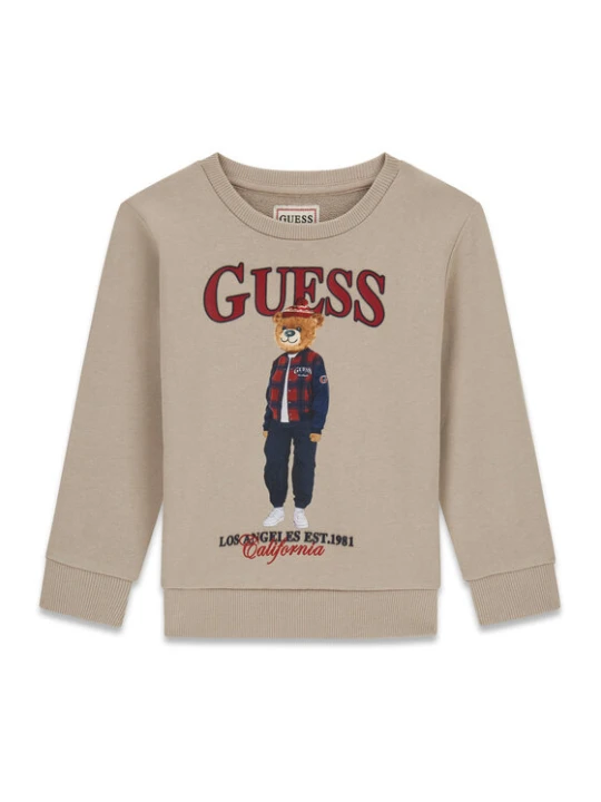 Zdjęcie produktu Guess Bluza N6BQ03 K6112 Beżowy Regular Fit