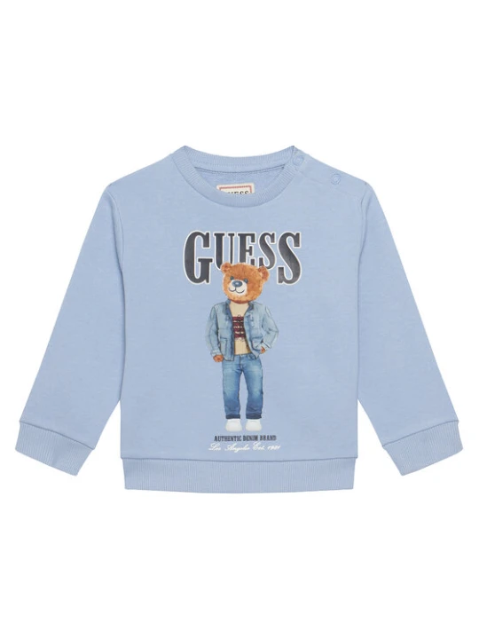 Zdjęcie produktu Guess Bluza N6RQ03 KAD74 Błękitny Regular Fit Niebieski jasny