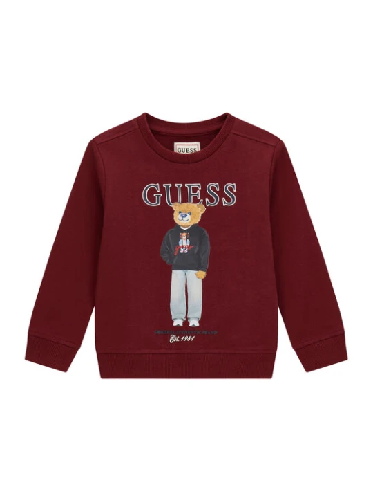 Zdjęcie produktu Guess Bluza N6YQ05 K4096 Bordowy Regular Fit