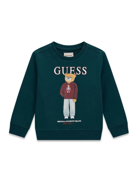 Zdjęcie produktu Guess Bluza N6YQ05 K4096 Zielony ciemny Regular Fit