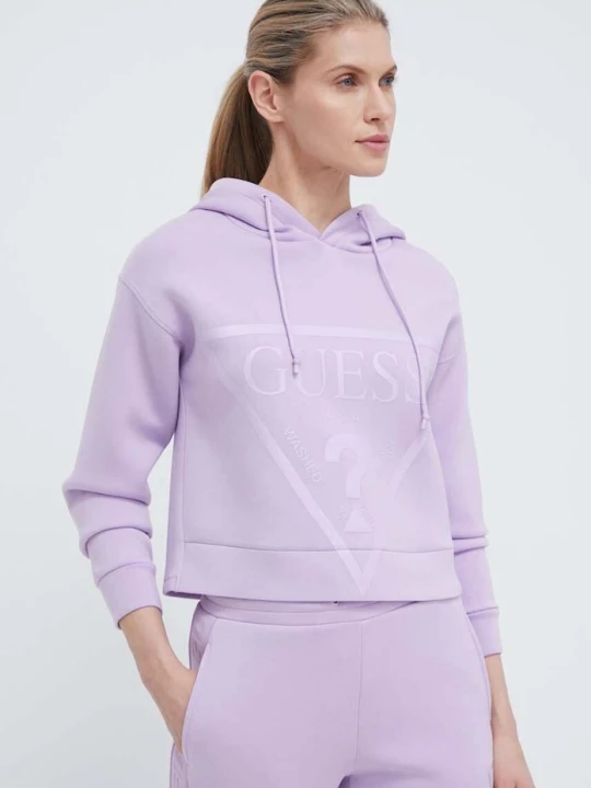 Zdjęcie produktu Guess bluza NEW ALISA fioletowy