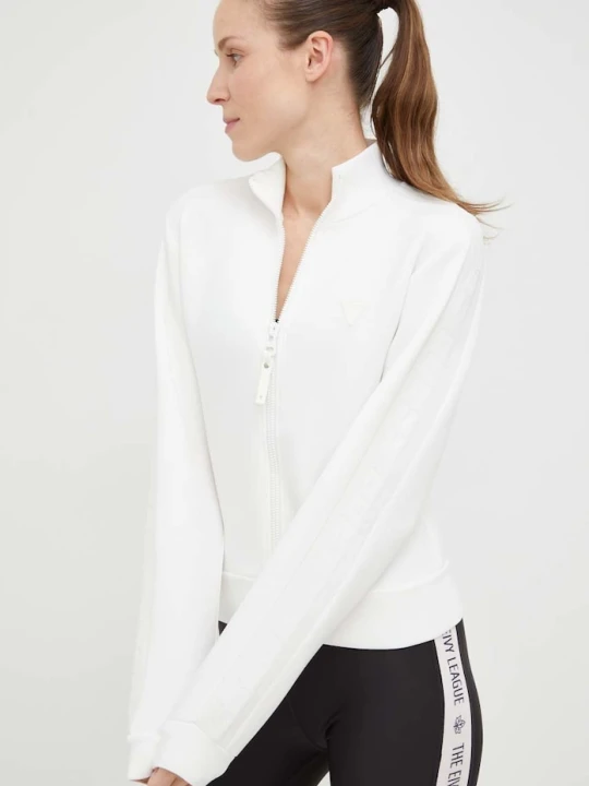 Zdjęcie produktu Guess bluza rozpinana damska z wiskozą NEW ALLIE biały