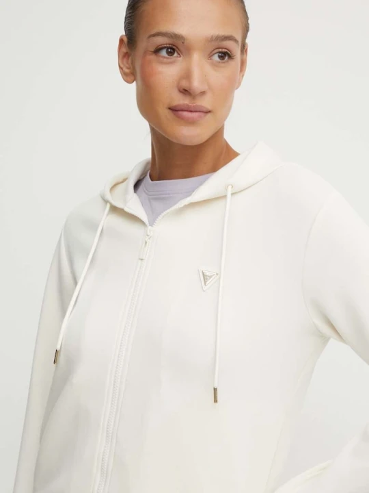 Zdjęcie produktu Guess bluza rozpinana damska OLYMPE beżowy